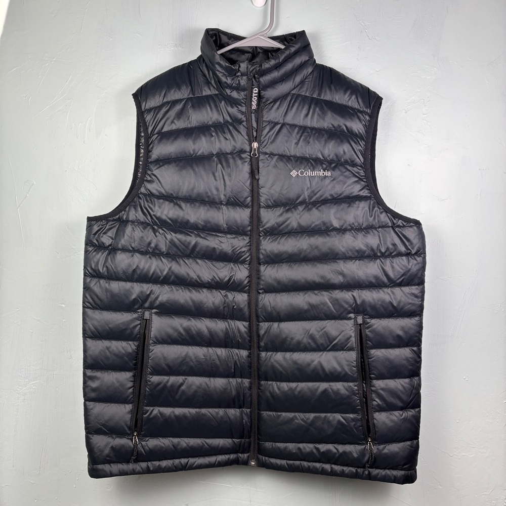 Columbia Men's Omni-Heat Turbo Down Black Puffer Vest 860TD